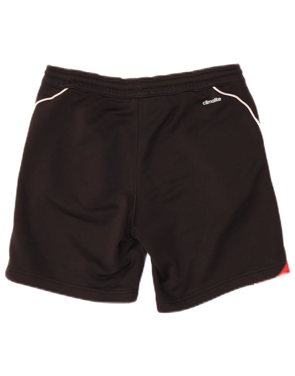 Adidas Climalite Sportshorts für Jungen, 9–10 Jahre, schwarzes Colourblock-Polyester