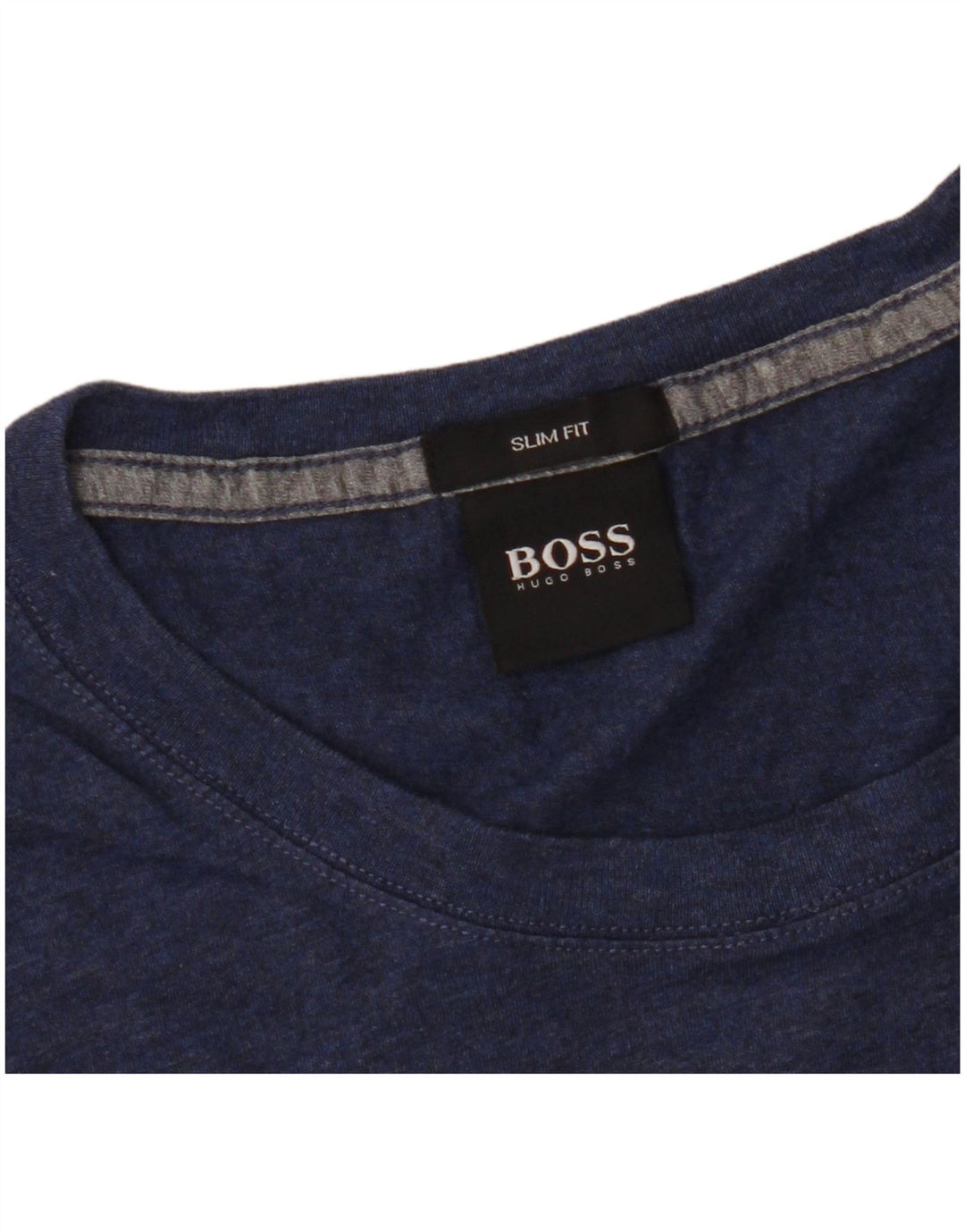 Hugo Boss Slim Fit T-Shirt-Oberteil für Herren aus mittelblauer Baumwolle