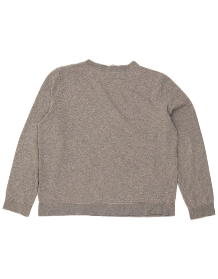 NIKE Damen-Sweatshirt in Übergröße, Gr. 16, groß, grau gefleckte Baumwolle