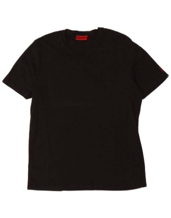 Hugo Boss Herren T-Shirt Top XL Schwarz Baumwolle