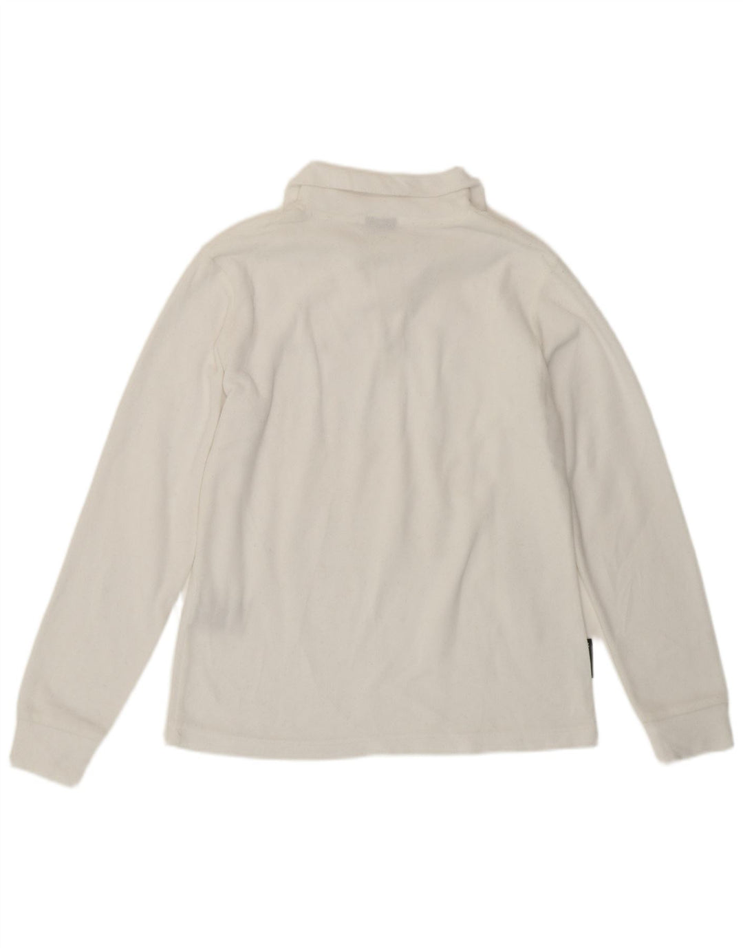 Invicta Damen-Fleecepullover mit Reißverschluss am Hals, UK 14, Mittelweiß, Polyester