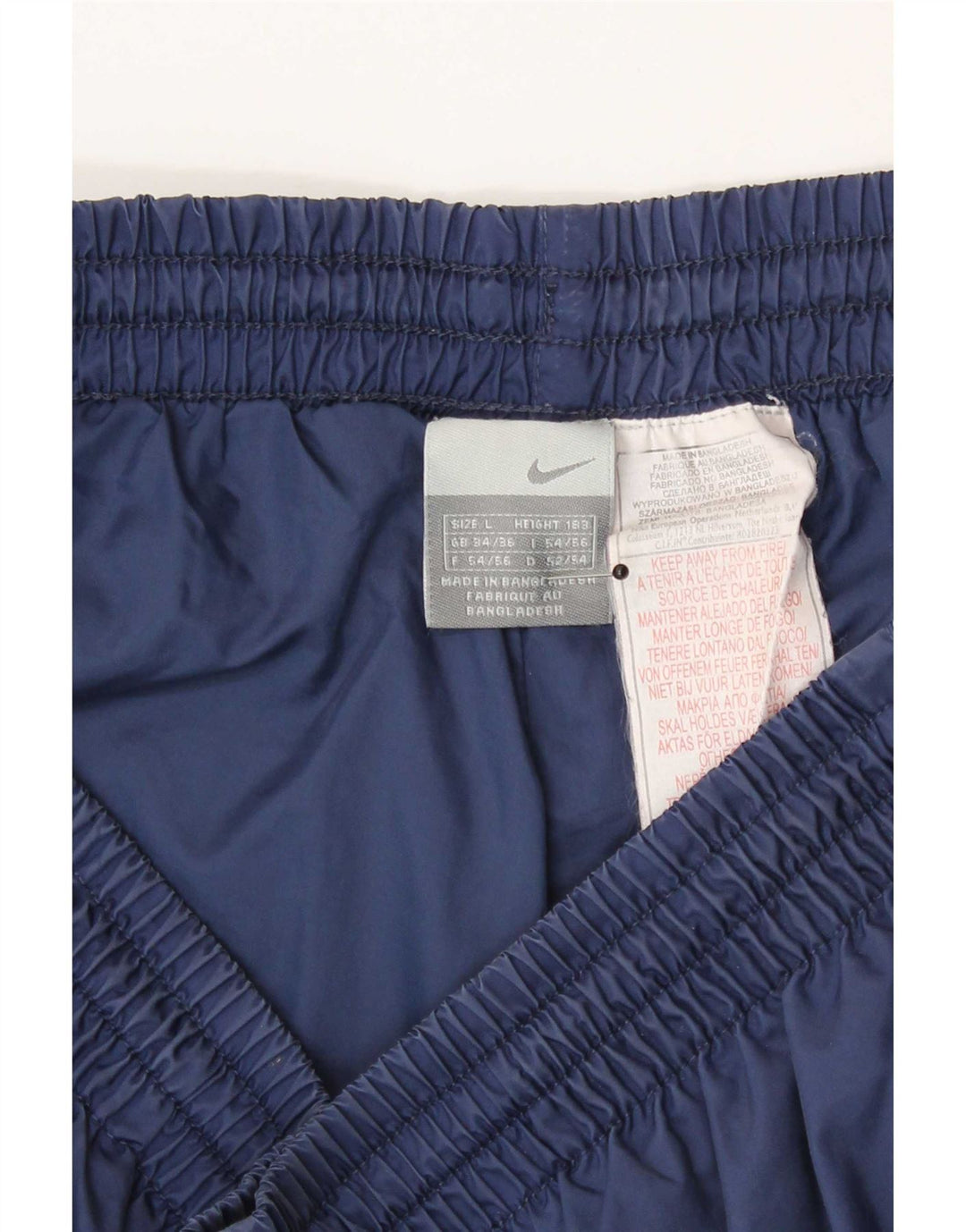 Nike Herren-Bermuda-Sportshorts, groß, marineblaues Colourblock-Nylon