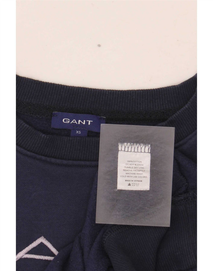 Gant Herren Grafik-Sweatshirt-Pullover XS Marineblau aus Baumwolle