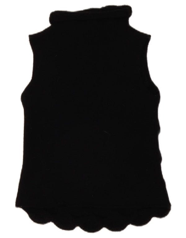 Emporio Armani Damen Weste Tank Top IT 40 Small Schwarze Wolle
