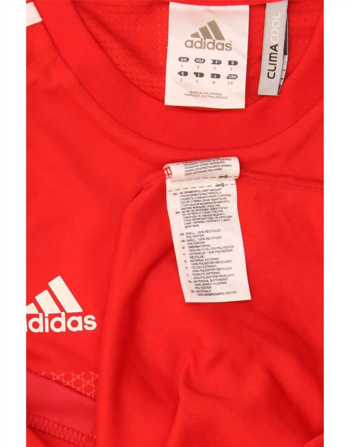 ADIDAS Herren Team GB Graphic T-Shirt Top Small Rot Polyester