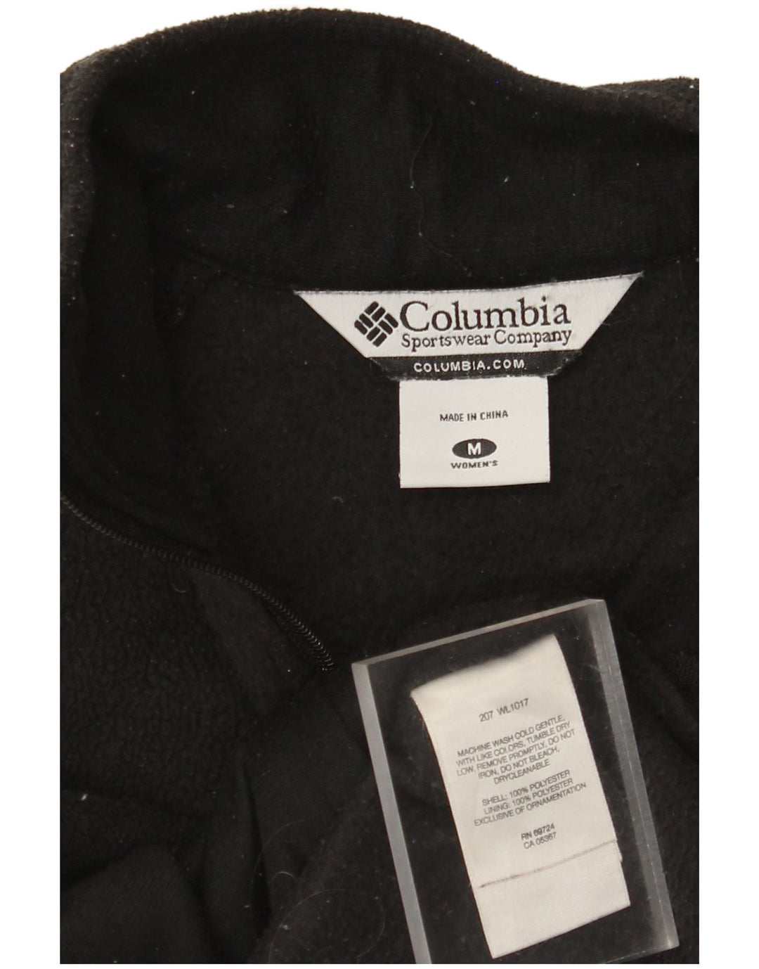 COLUMBIA Damen Fleeceweste UK 14 Mittelschwarzes Polyester