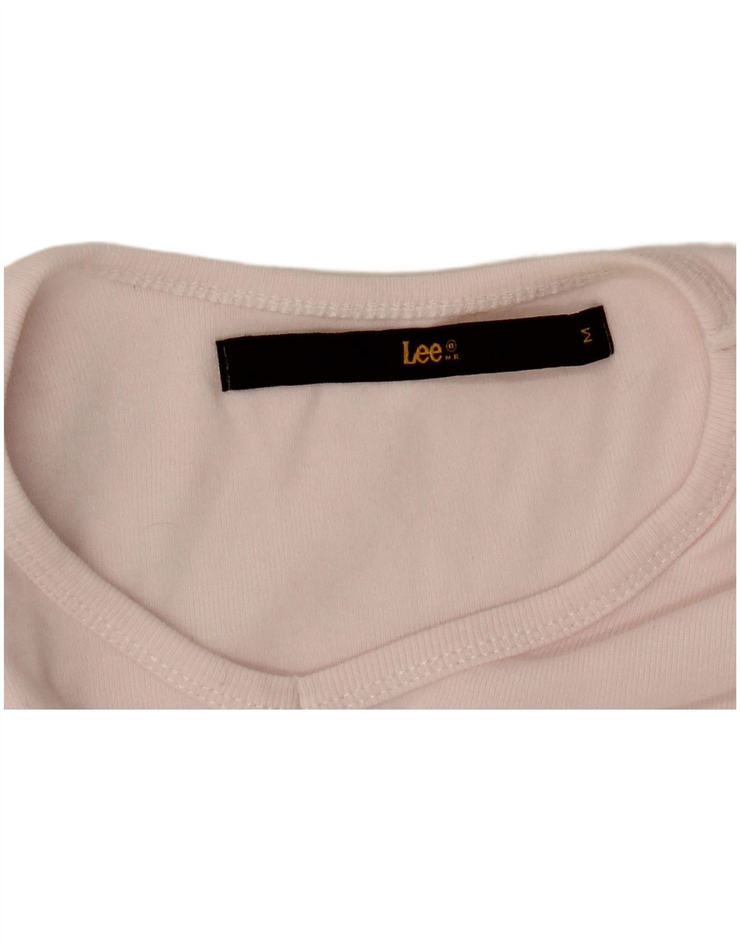 LEE Damen Crop T-Shirt Top UK 12 Mittelrosa