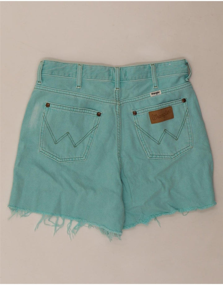 WRANGLER Damen Jeansshorts W28 Mitteltürkis Baumwolle