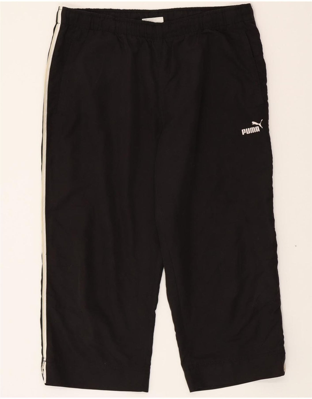 PUMA Mens Capri Tracksuit Trousers Large  Black Polyester Vintage Puma and Second-Hand Puma from Messina Hembry 