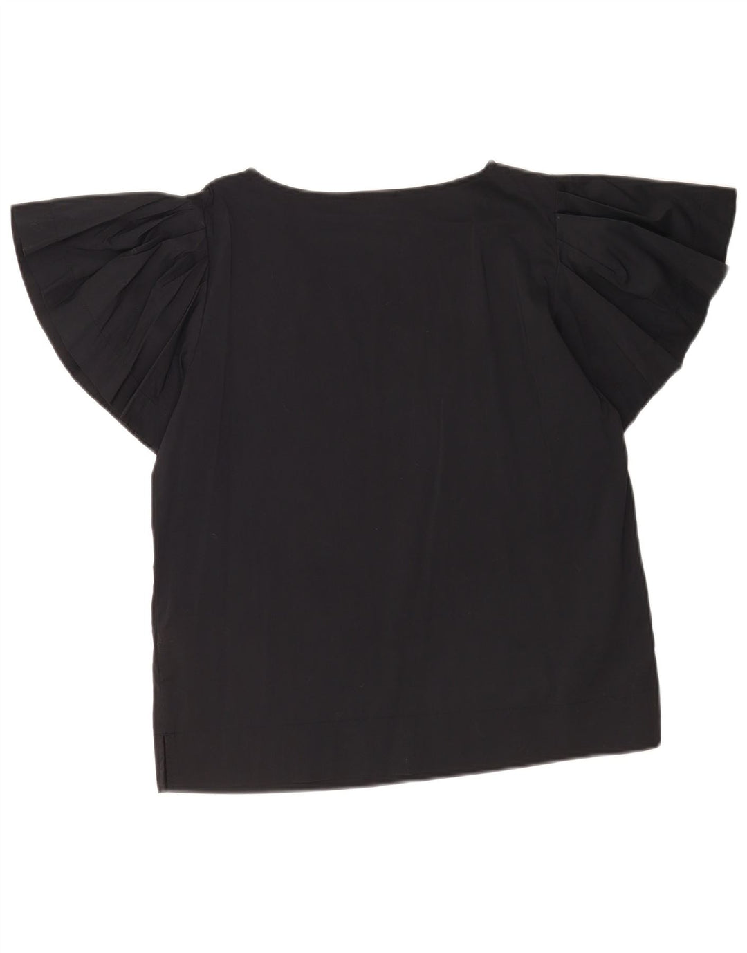 Benetton Damen-Blusenoberteil in Übergröße, Gr. 10, Größe S, Schwarz, Baumwolle