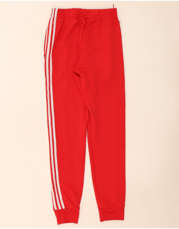Adidas Herren-Trainingshose, Jogginghose, klein, rot, Polyester