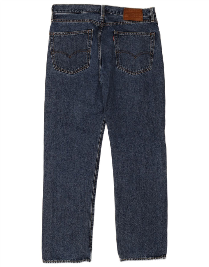 Levi's Herren Straight Jeans W32 L32 Blaue Baumwolle