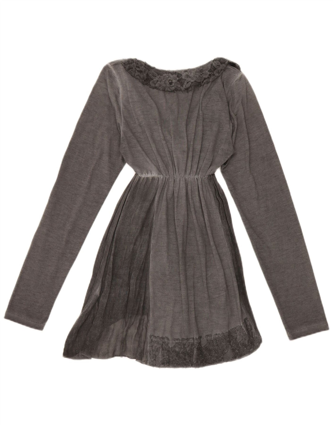Rifle Damen-Langarm-Tunika-Oberteil, Größe S, Grau, Polyester