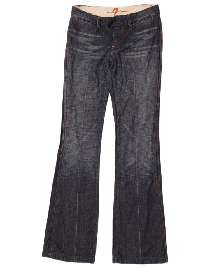 7 For All Mankind Schlagjeans für Damen, W27, L34, Marineblau, Baumwolle