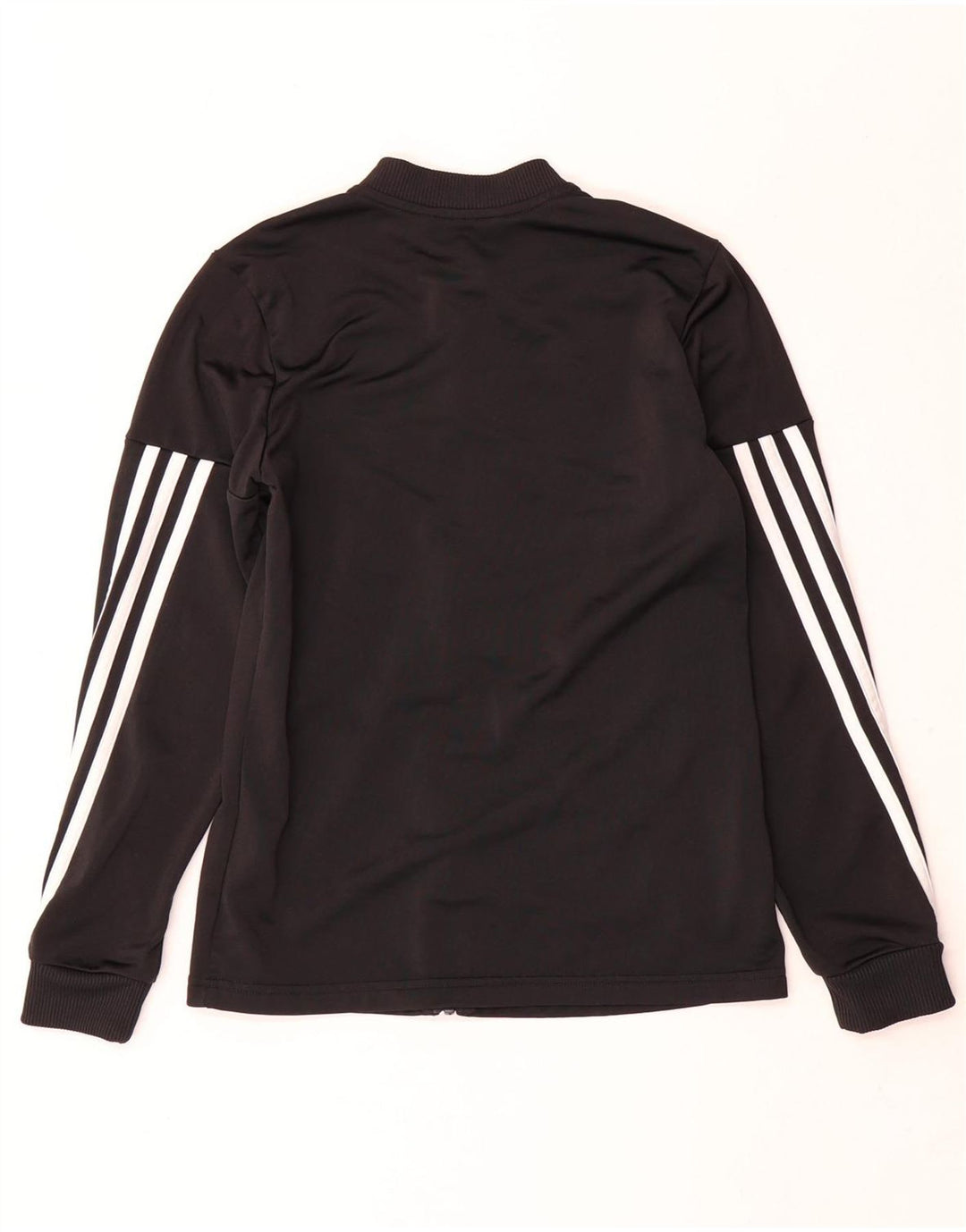 Adidas Mädchen-Trainingsanzug-Top-Jacke, 11–12 Jahre, schwarzes Polyester