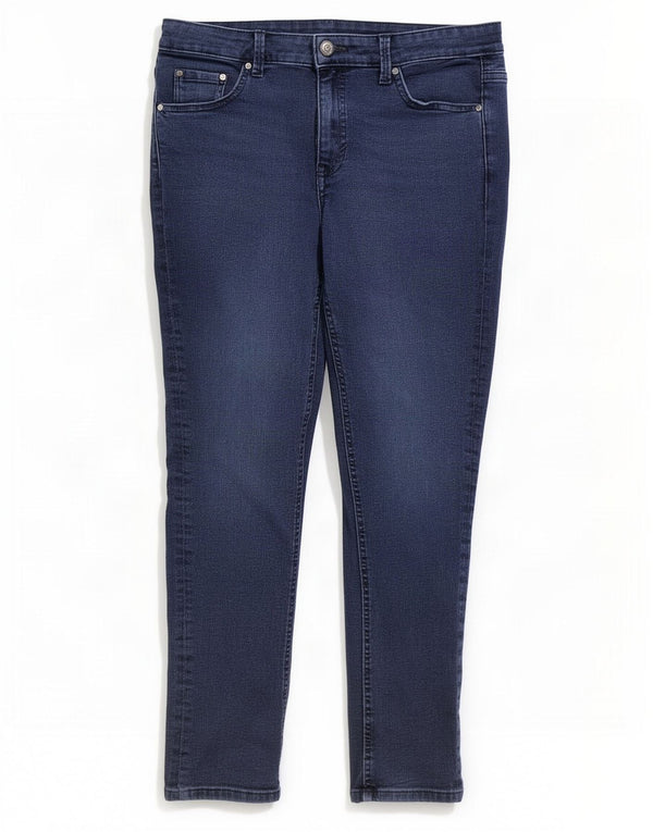 Marks & Spencer Damen The Lily Slim Jeans UK 14 Large W32 L27 Marineblau