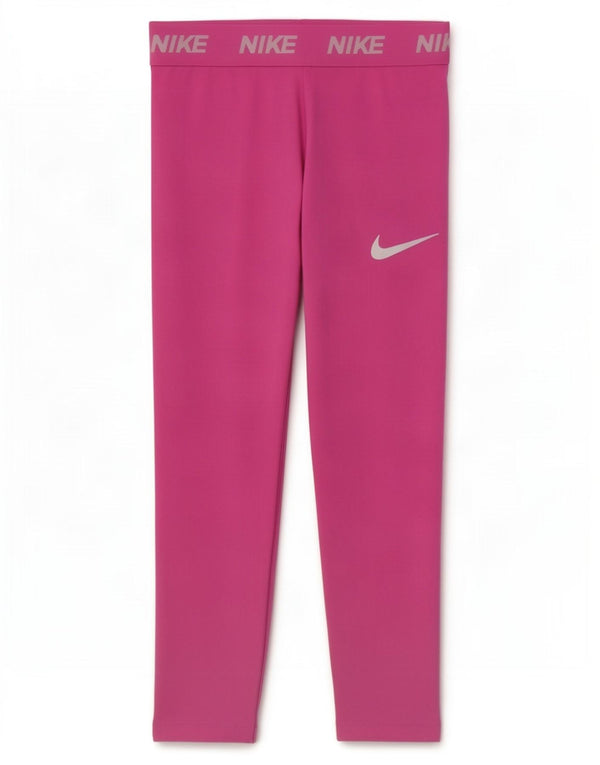 Nike Dri Fit Grafik-Leggings für Mädchen, 5–6 Jahre, mittelrosa, Polyester