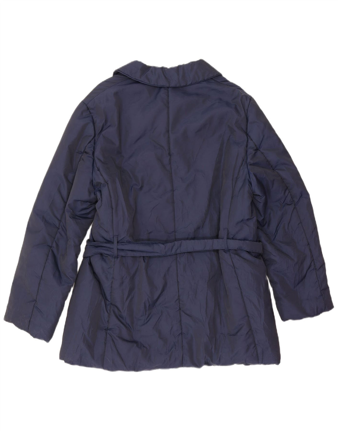 Max & Co. Damen Kurzer zweireihiger Trenchcoat IT 46 Large Marineblau