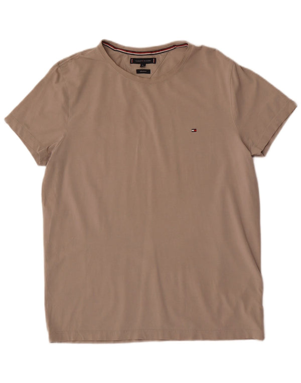 Tommy Hilfiger Herren Extra Slim T-Shirt Top XL Grau Baumwolle