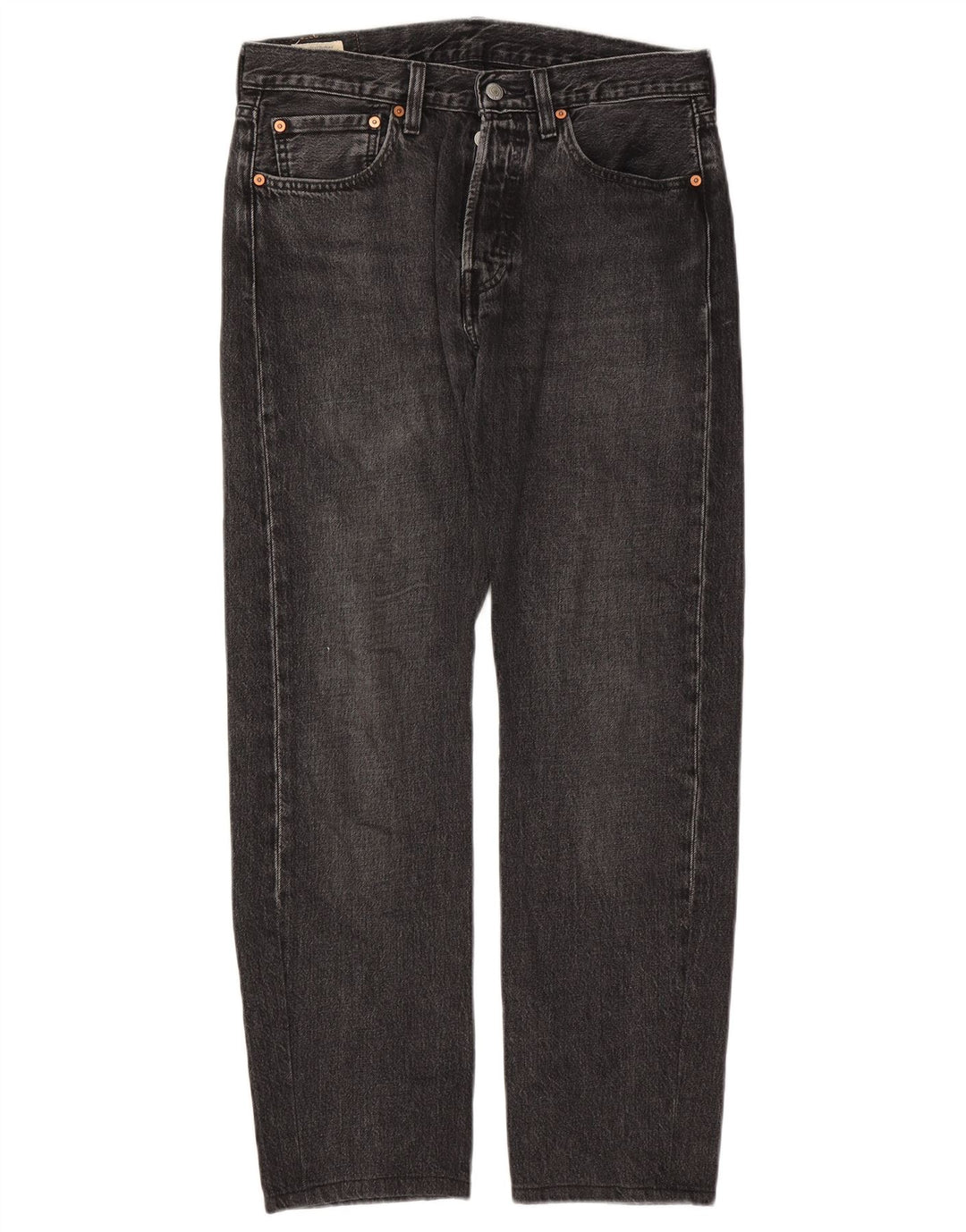 Levi's Herren 501 Straight Jeans W31 L29 schwarze Baumwolle