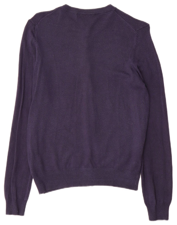 Marks & Spencer Damen-Cardigan-Pullover UK 12 Mittelmarineblaue Viskose