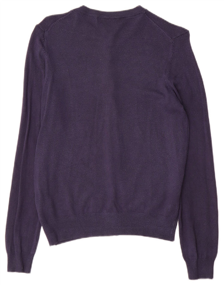 Marks & Spencer Damen-Cardigan-Pullover UK 12 Mittelmarineblaue Viskose