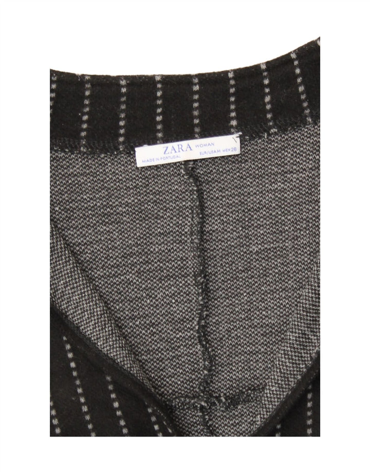 Übergroßes Etuikleid für Damen von Zara, Größe 44, Mittelschwarz, gestreift, Acryl