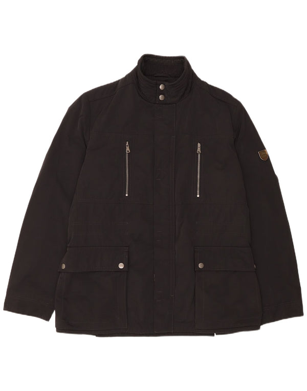 Hugo Boss Herren Utility Jacke IT 50 Large Schwarz Polyester