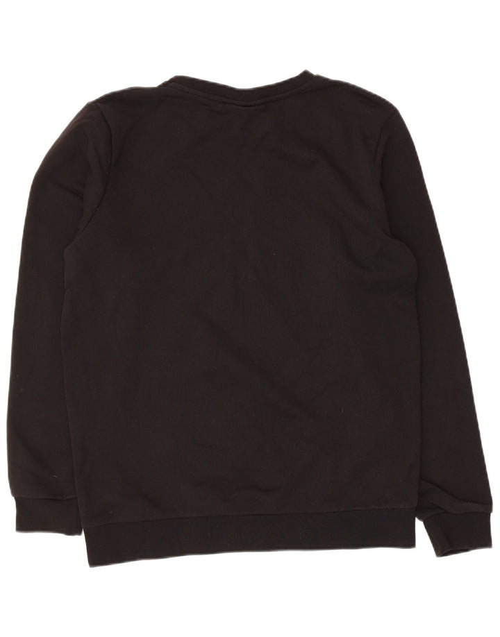 Gaelle Damen Sweatshirt-Pullover UK 14 Mittelschwarze Baumwolle