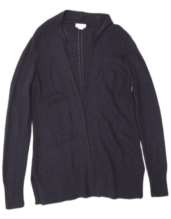 FAT FACE Offener Damen-Cardigan-Pullover, Größe S, Marineblau, Acryl