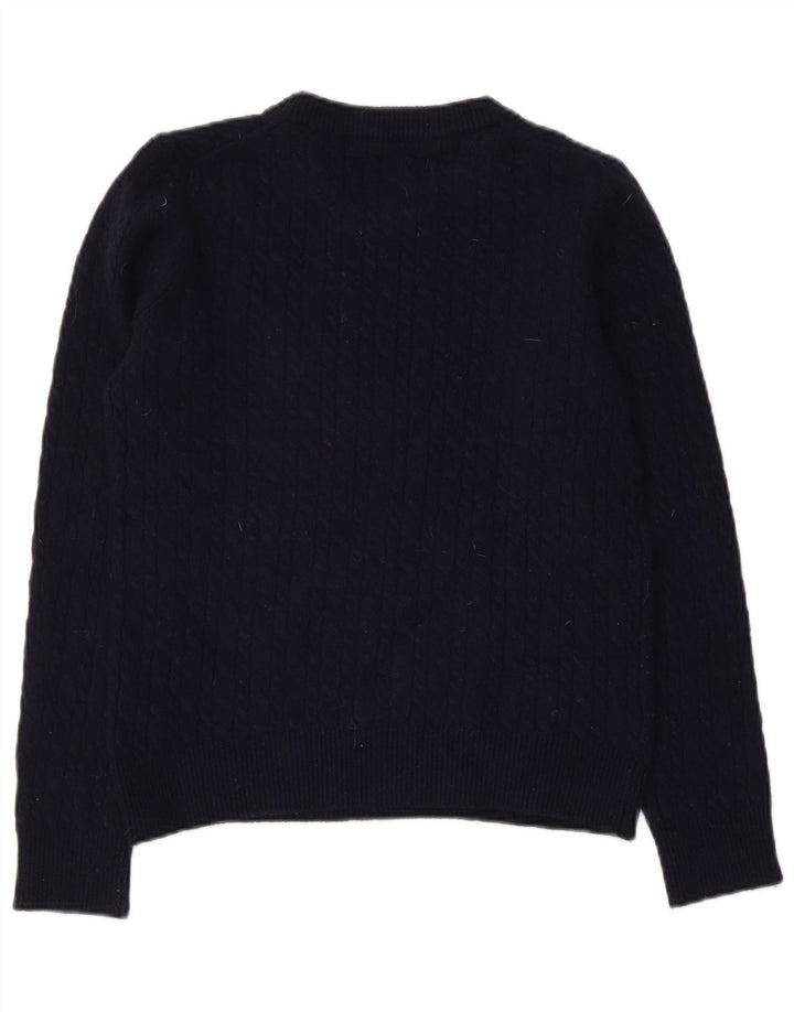 Jack Wills Damen-Pullover mit U-Boot-Ausschnitt, Gr. 12, mittleres Marineblau