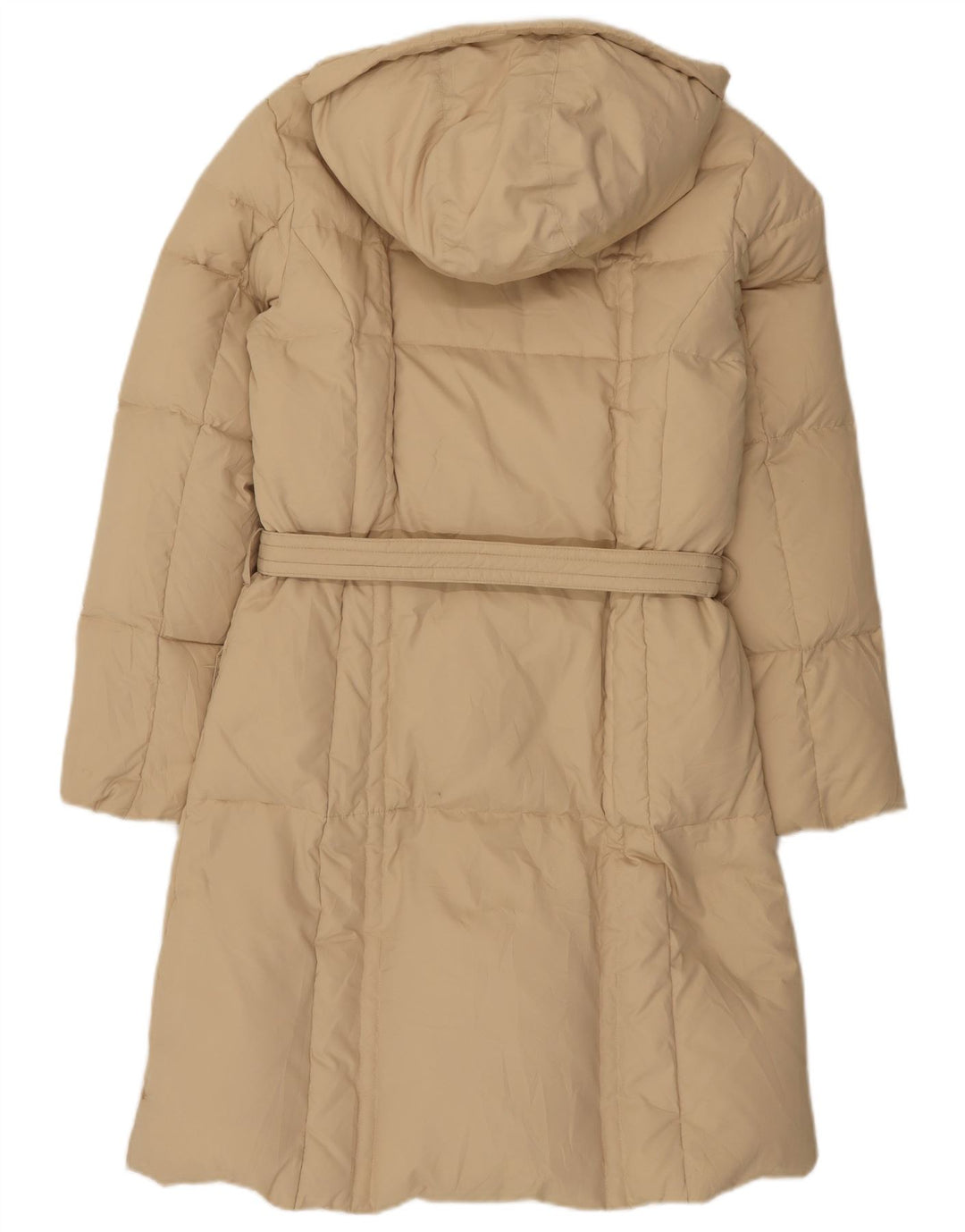 Fila Wattierter Damenmantel mit Kapuze, UK 12, mittelbeigefarbenes Polyester