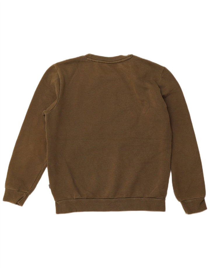 PUMA Herren Grafik Sweatshirt Pullover XS Khaki Baumwolle