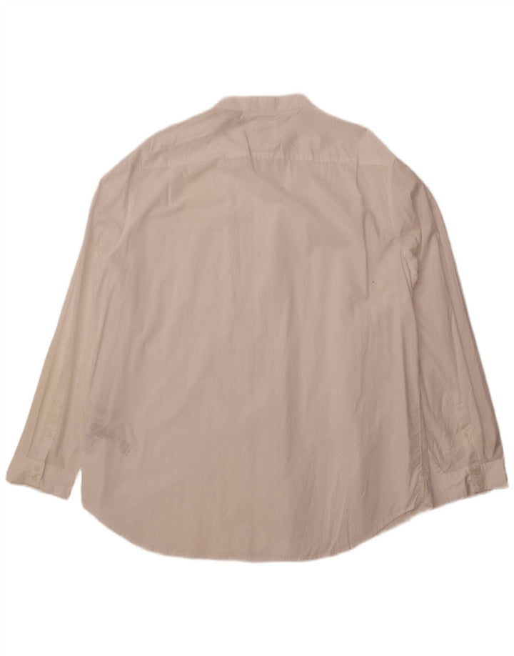 Armani Exchange Herren-Hemd mit lockerer Passform, 2XL, weiße Baumwolle