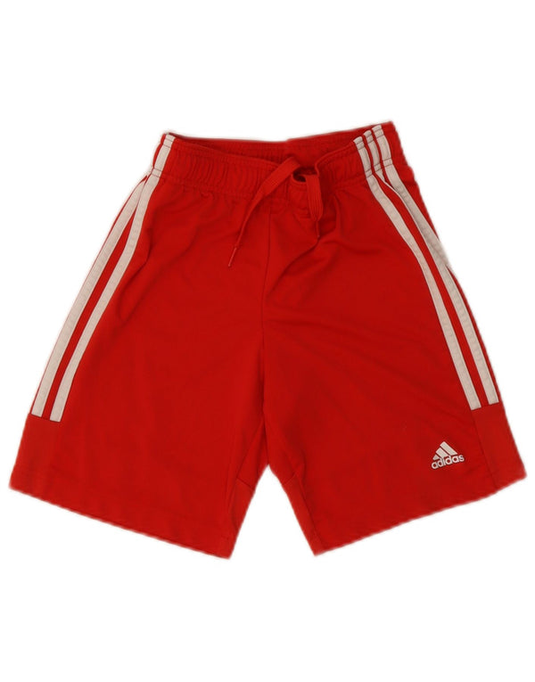 Adidas Jungen Aeroready Sportshorts 9–10 Jahre, rotes Polyester