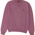 Marlboro Classics Damen-Pullover mit V-Ausschnitt, UK 16, Größe L, violette Wolle