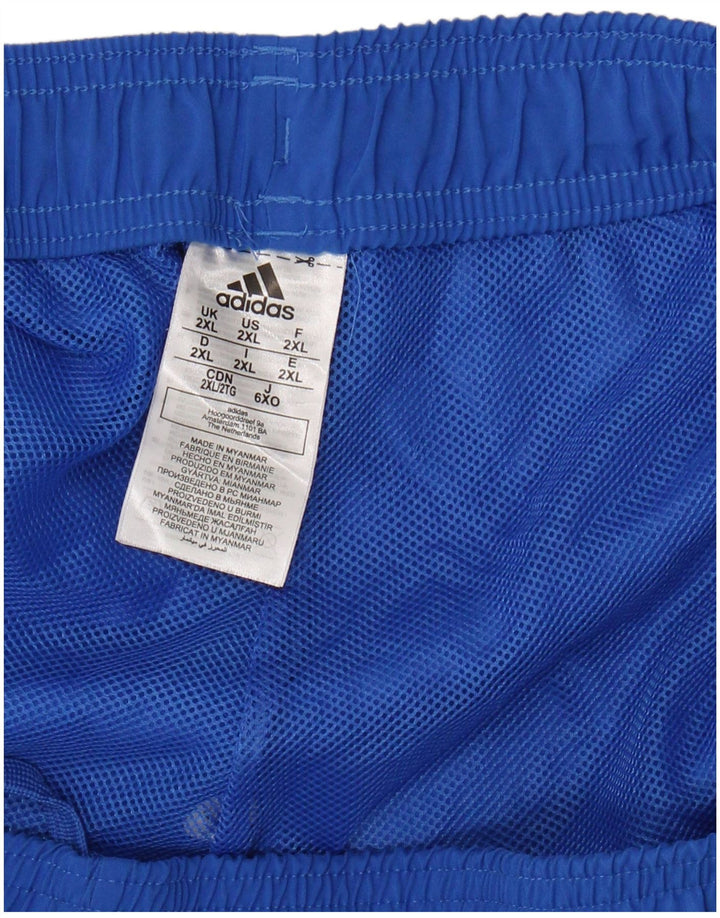 ADIDAS Herren Sportshorts 2XL Blau Polyester