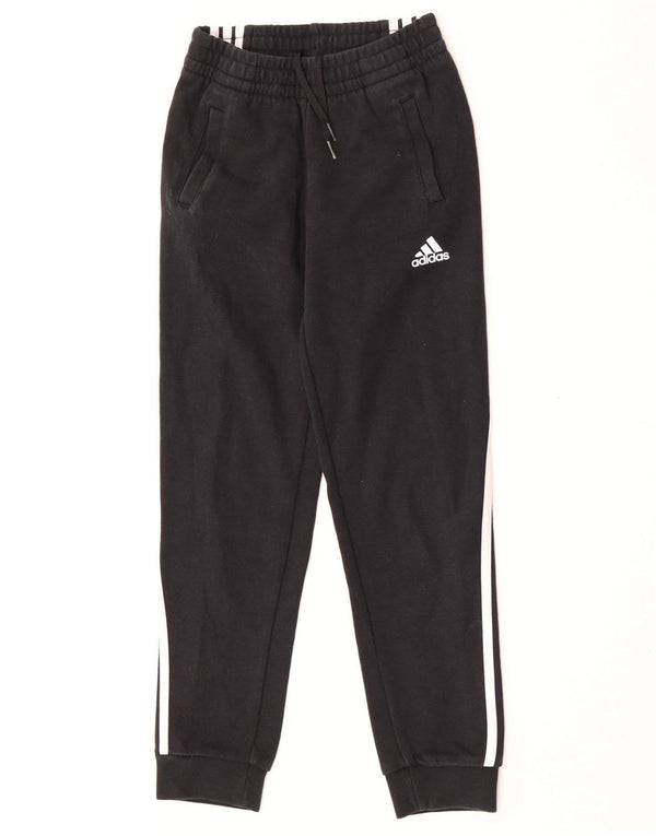 Adidas Jungen-Trainingshose, Jogginghose, 9–10 Jahre, schwarze Baumwolle