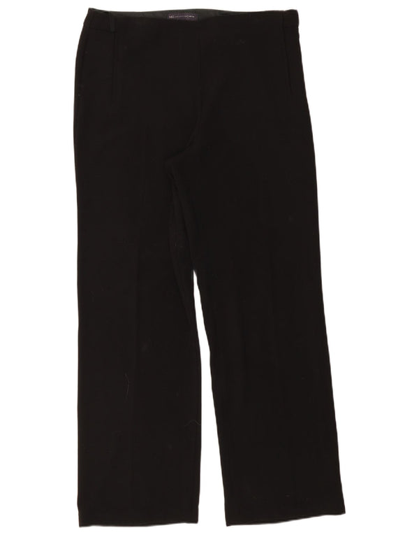 Marks & Spencer Damen-Freizeithose mit weitem Bein, UK 14, Größe L W32 L30, Schwarz
