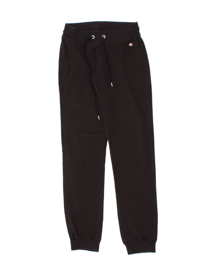 CHAMPION Womens Tracksuit Trousers Joggers UK 8 Small Black Vintage Champion and Second-Hand Champion from Messina Hembry 