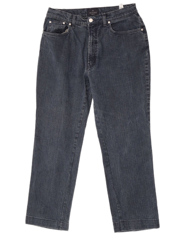 Trussardi Herren Straight Jeans W33 L27 Blaue Baumwolle