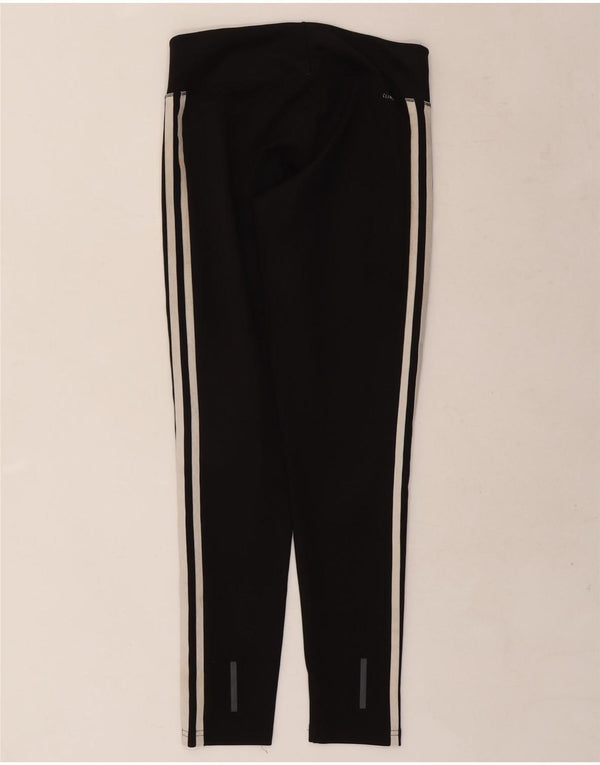 Adidas Damen Climalite Leggings UK 8/10 Small Schwarz Polyester