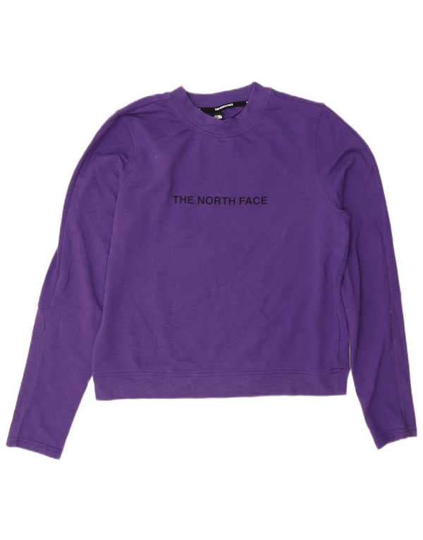 The North Face Damen-Sweatshirt mit Grafik, UK 14, mittelviolette Baumwolle