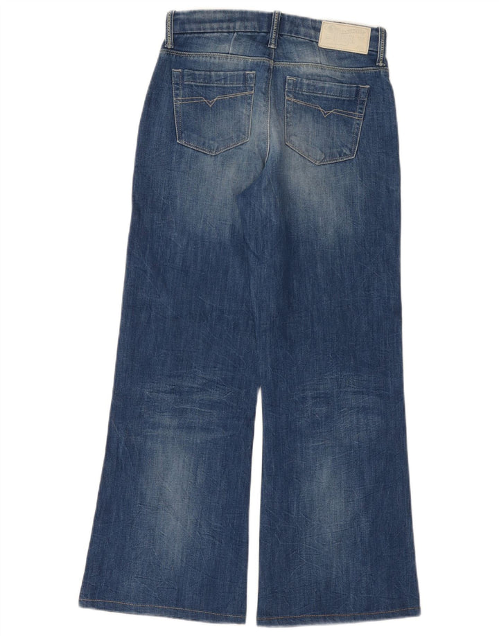Diesel Damen Flairlegg Regular Flared Jeans W25 L27 Blaue Baumwolle