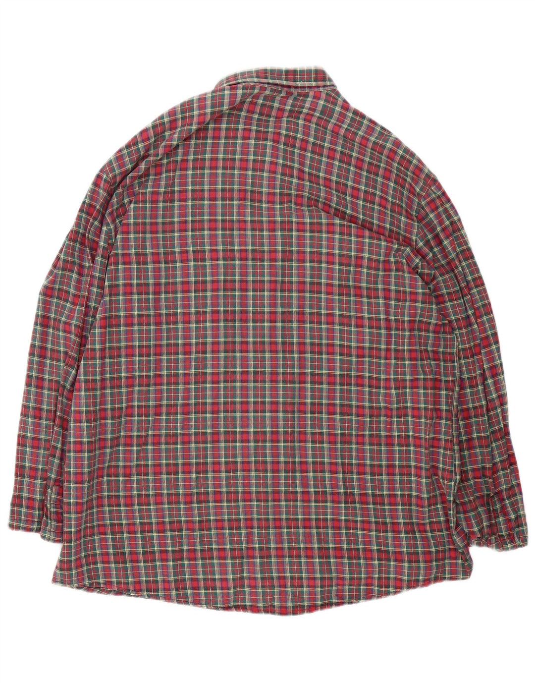 Vintage Herren Flanellhemd XL Rot Kariert