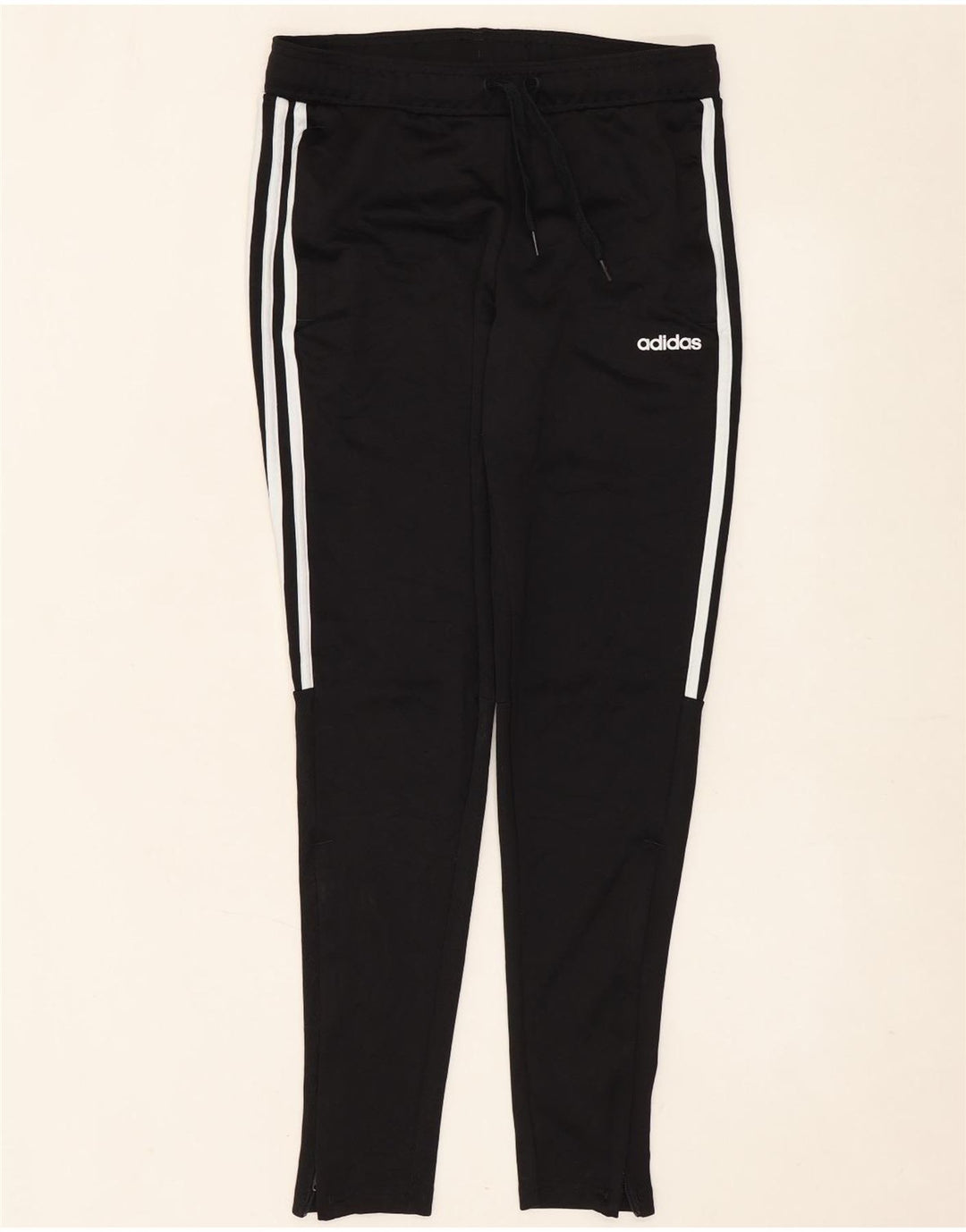 Adidas Damen Trainingshose UK 8/10 Small Schwarz Polyester