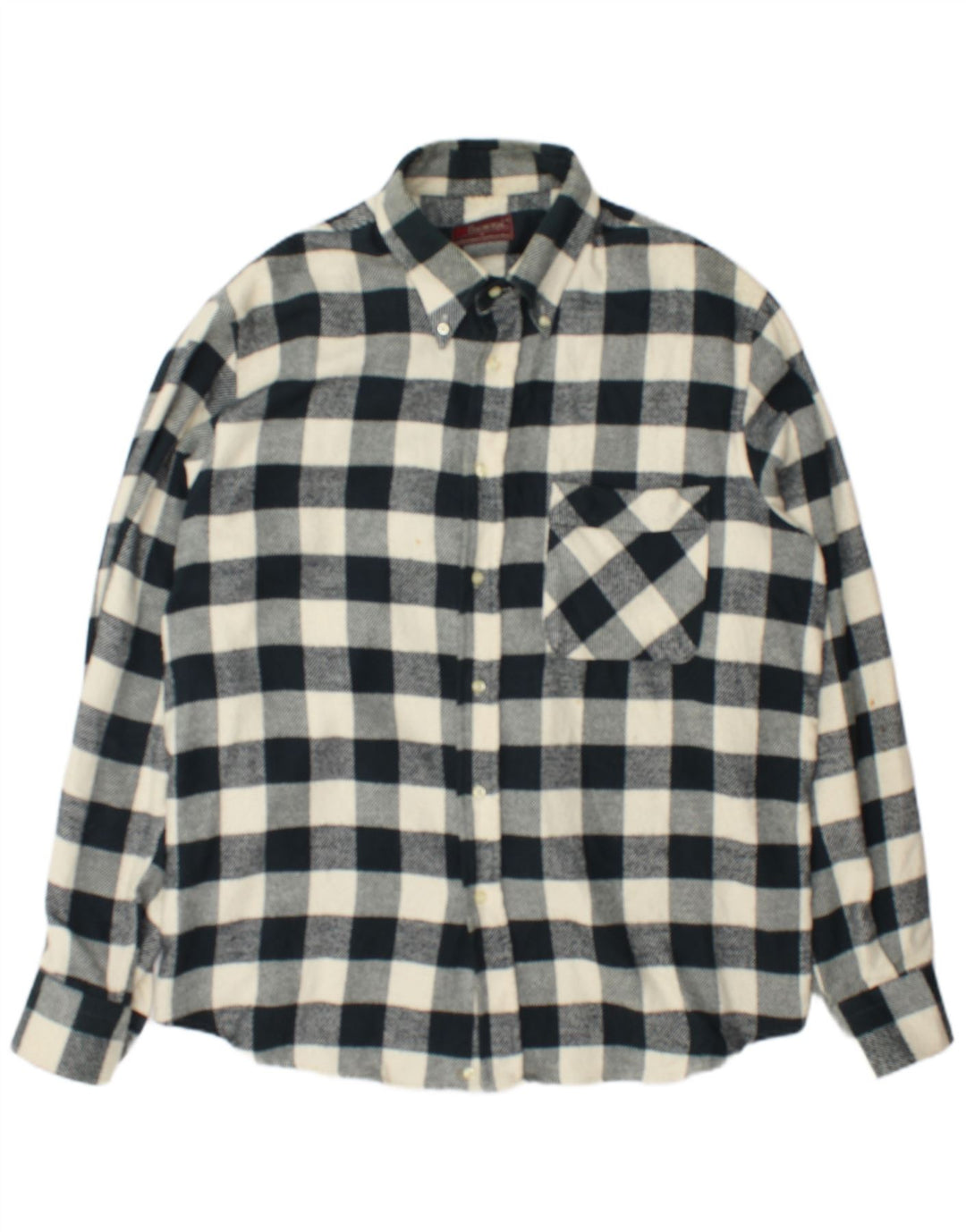 Balmoral Herren-Flanellhemd, Größe 45, 18, 2XL, grüner Gingham-Karo
