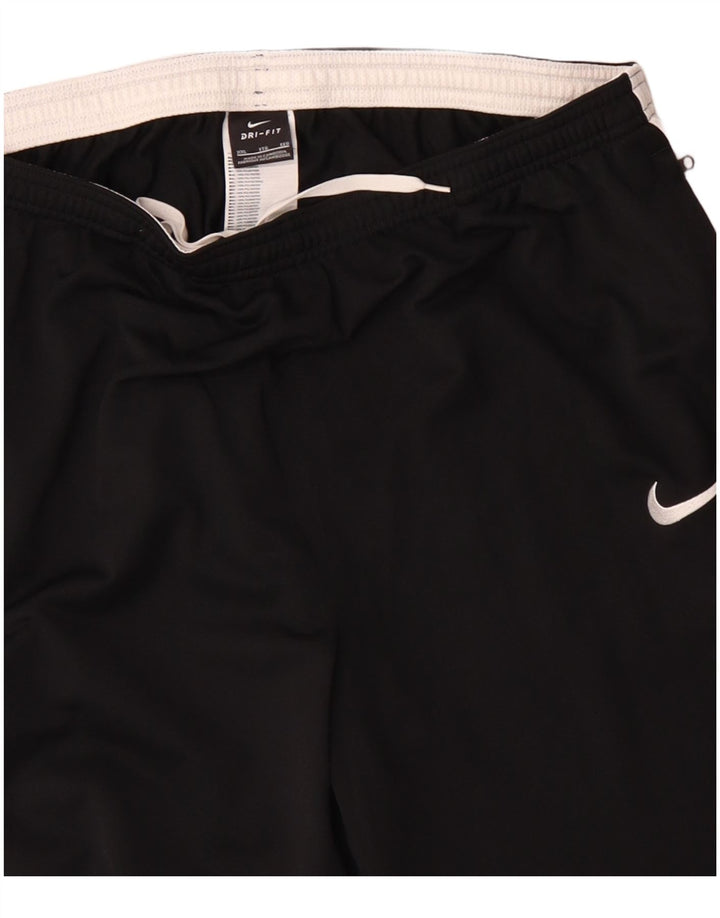 NIKE Herren Dri Fit Trainingshose 2XL Schwarz Colourblock Polyester
