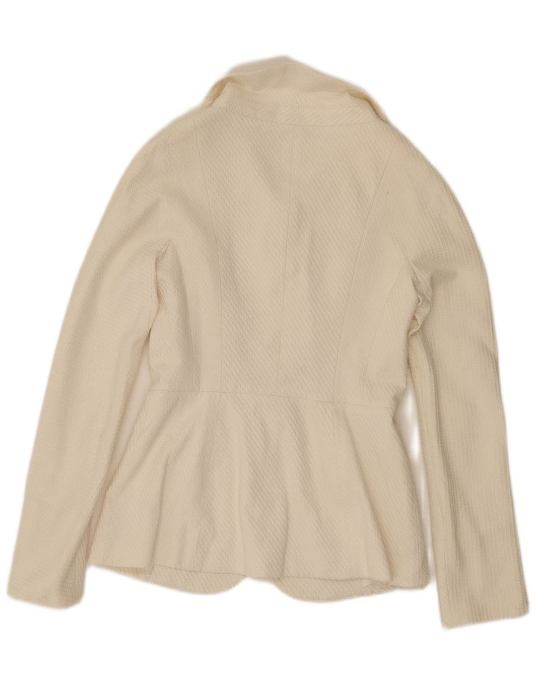 Vintage Damen 4-Knopf-Blazerjacke UK 10 Small Weiß
