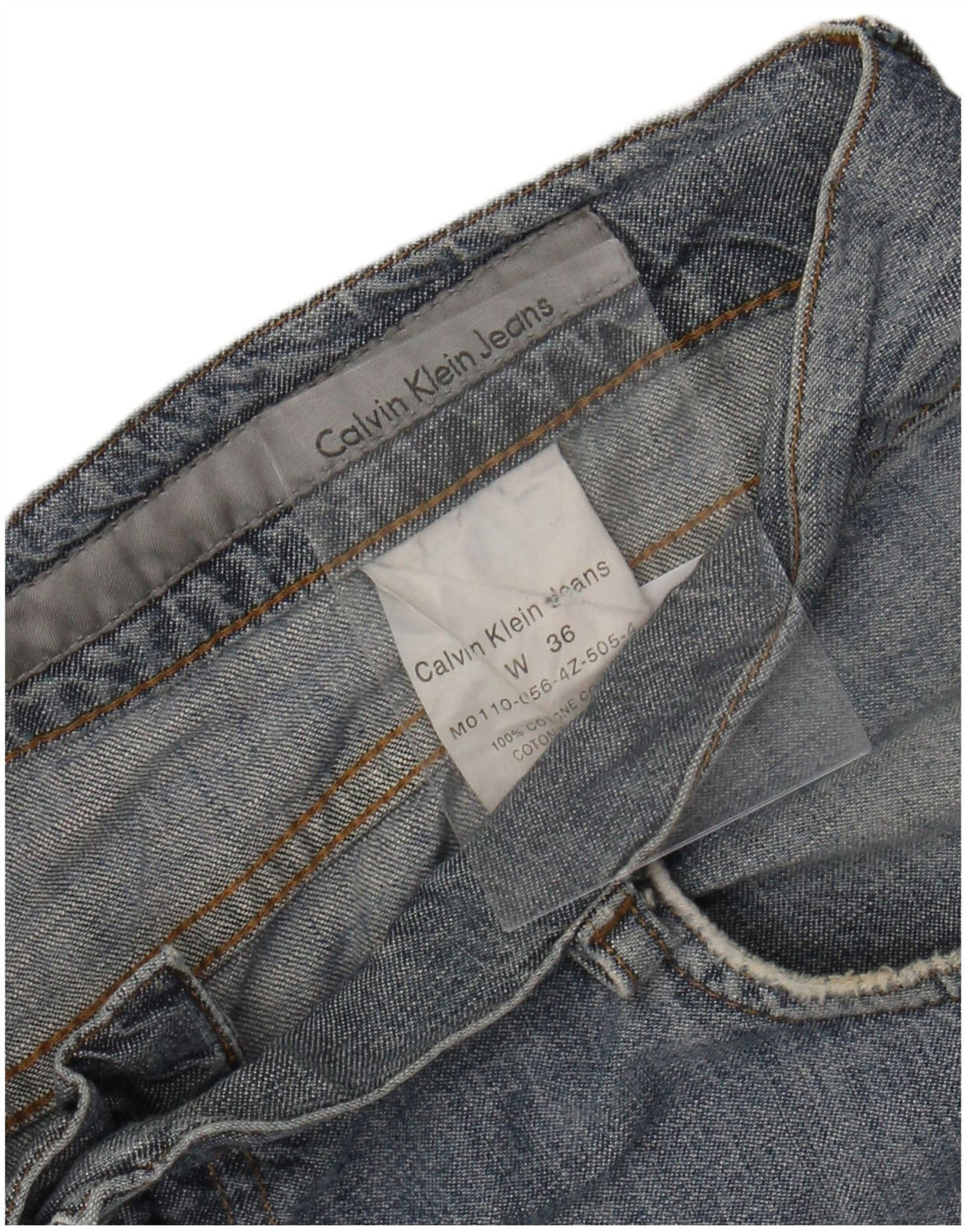Calvin Klein Herren Denim Shorts W36 Große blaue Baumwolle